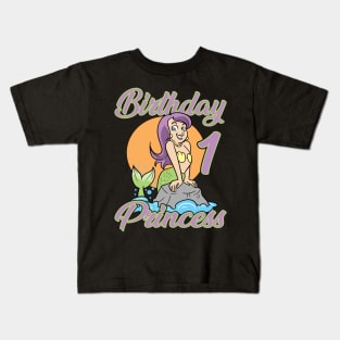 It's my First Birthday Mermaid Princess Kids T-Shirt